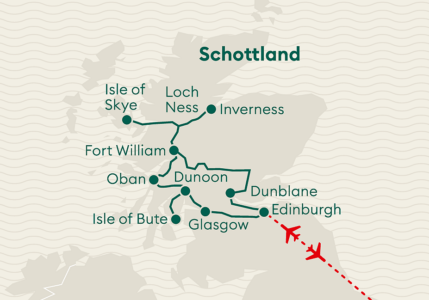 Karte Schottland